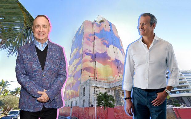 Len Blavatnik, 3425 Collins Avenue and Vlad Doronin (Credit: Google Maps, Getty, Wikipedia Commons)